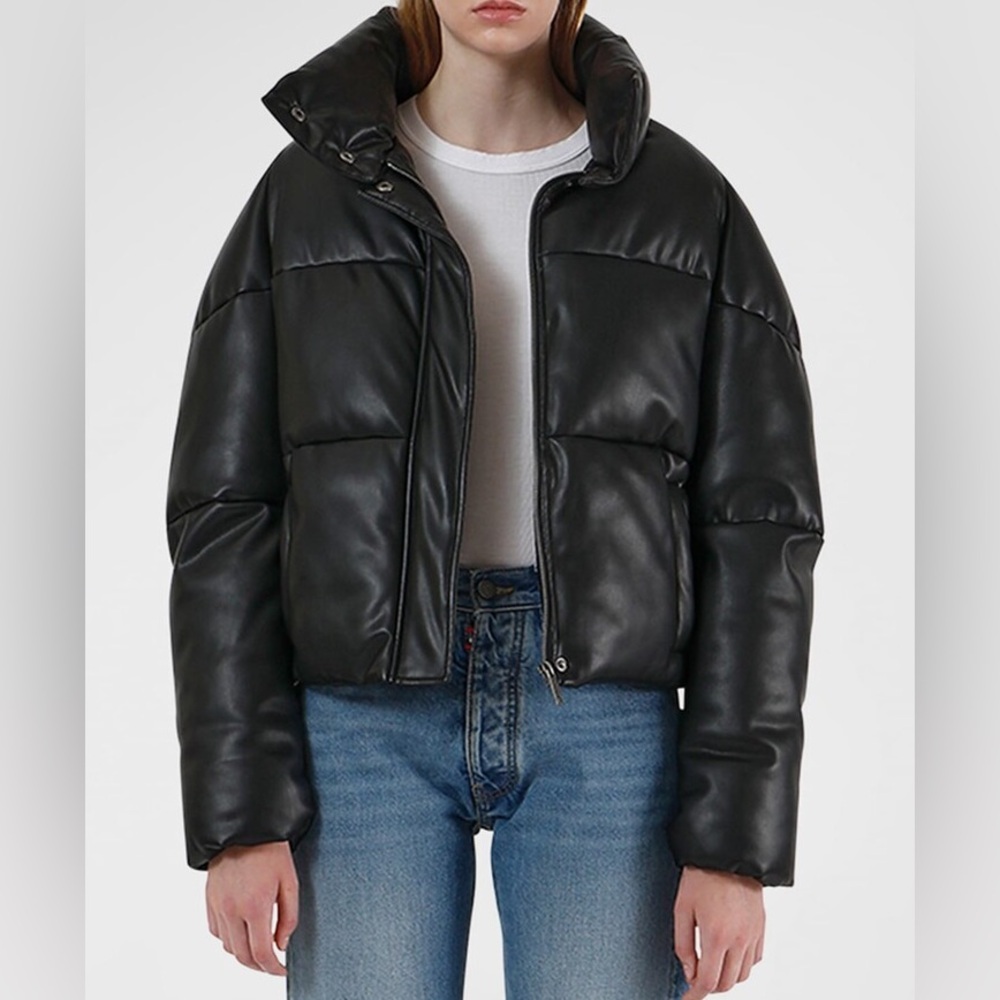 Apparis Jemma Vegan Leather Puffer Jacket
